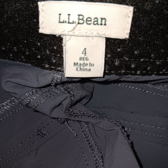 L.L. BEAN WATER REPELLENT COMFORT TRAIL CROP PANTS - Picture 5 of 8